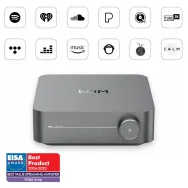 Amplificator stereo cu streamer WiiM AMP, HDMI ARC & Voice Control, Dark Grey