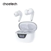 Casti Bluetooth TWS in-ear Choetech BH-T60, ANC+ENC, alb