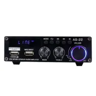 Blitzwolf AS-22 amplificator audio, 45W, Bluetooth 5.0, USB + telecomandă (negru)