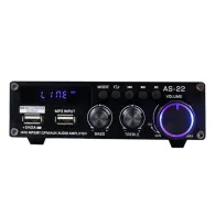 Blitzwolf AS-22 amplificator audio, 45W, Bluetooth 5.0, USB + telecomandă (negru)