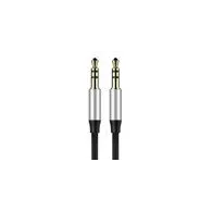 Baseus Yiven Audio Cable mini jack 3,5mm AUX, 1m (Black+Silver)