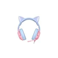 Căști de gaming ONIKUMA K9 roz și albastru