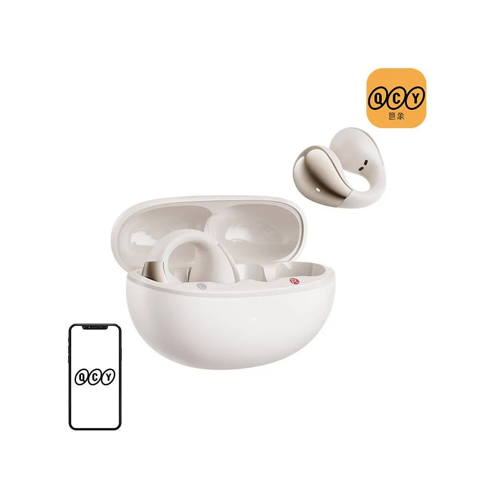 Căști QCY Crossky Clip C30 (alb)
