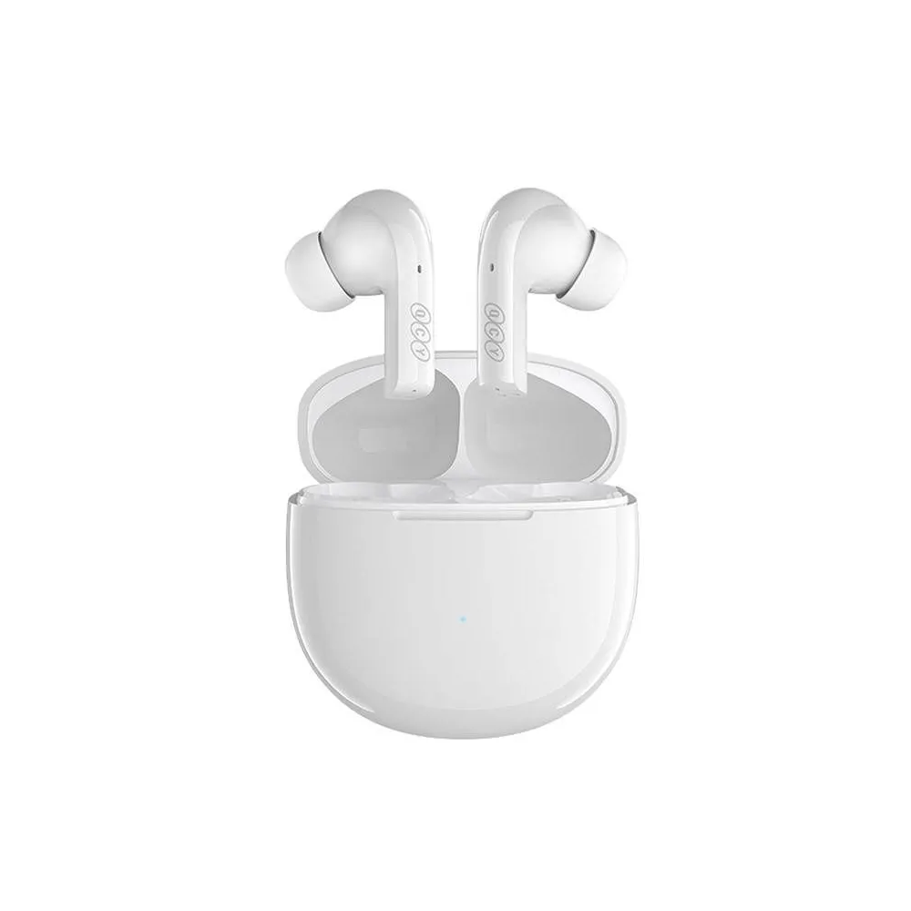 Căști audio TWS QCY T18 (alb)