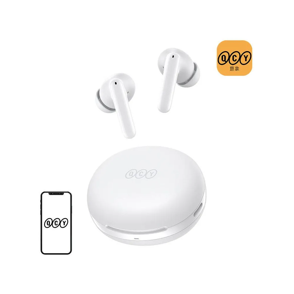 Căști QCY T13 ANC2 Earbuds (alb)