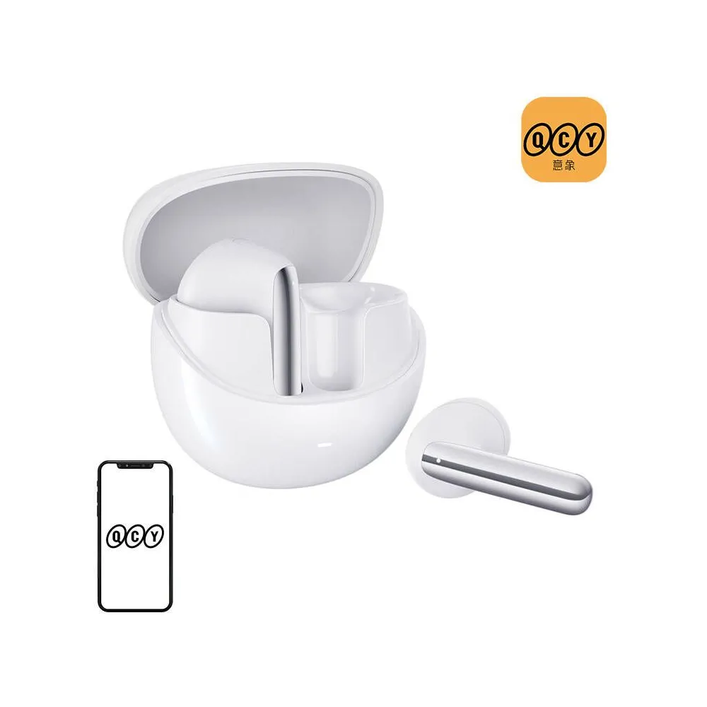 TWS QCY Căști AilyBuds Pro HT10, ANC (alb)