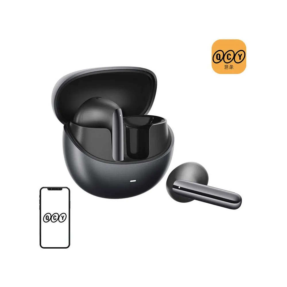 TWS QCY Căști AilyBuds Pro HT10, ANC (negru)