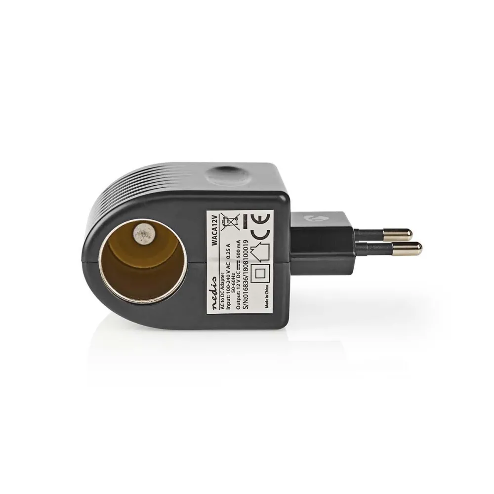 Adaptor 220V-12V bricheta auto, Nedis, resigilat