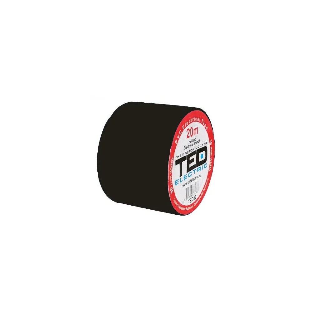 Banda izolatoare 20m x 50mm Neagra, TED
