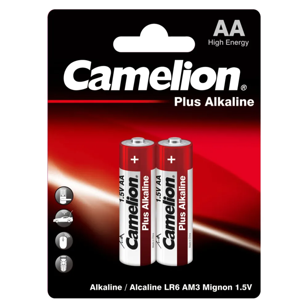 Baterii Alcaline AA LR6 1.5V Camelion PLUS Blister 2