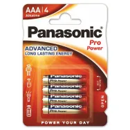 Baterii Alcaline AAA LR3 1.5V Panasonic Pro Power Blister 4