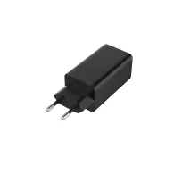 Alimentator Incarcator de la Retea la 3x USB FastCharge: USB-A + 2x USB tip C PD 65W Negru, Golf GF-U65