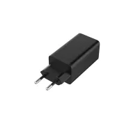 Alimentator Incarcator de la Retea la 3x USB FastCharge: USB-A + 2x USB tip C PD 65W Negru, Golf GF-U65