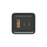 Alimentator Incarcator de la Retea la 3x USB FastCharge: USB-A + 2x USB tip C PD 65W Negru, Golf GF-U65