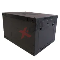 Cabinet metalic de perete 19", tip rack wallmount, 6U 600x600 mm, Xcab S Negru "Xcab-6U60S.9004"