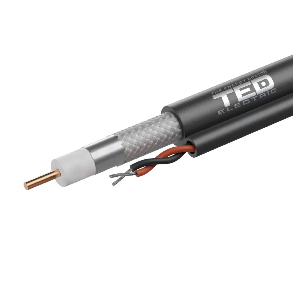 Cablu coaxial RG6 CCS CCA, rola 305m, TED