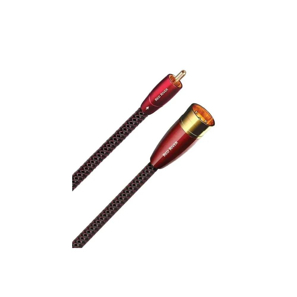 Cablu audio XLR - RCA AudioQuest Red River, 12m