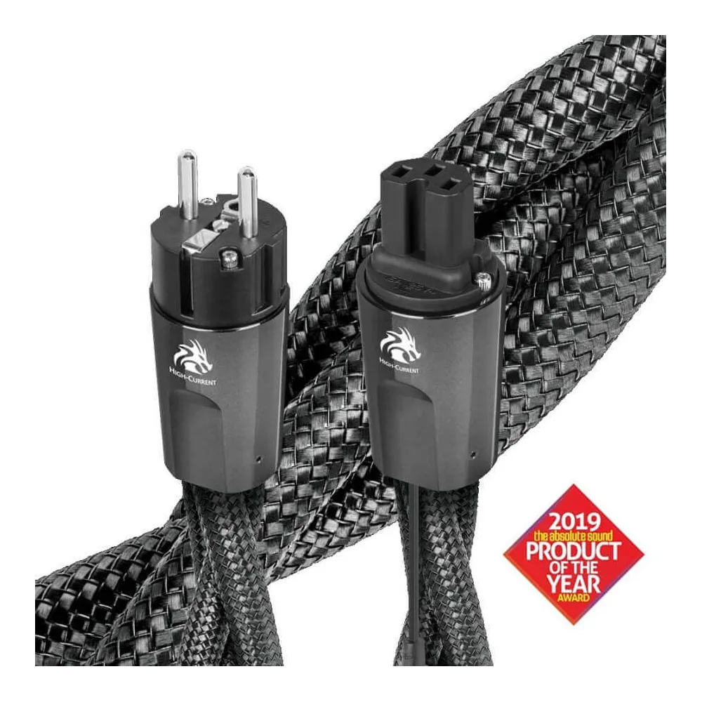 Cablu alimentare Audioquest DRAGON C15 High Current, DBS Carbon, 1m