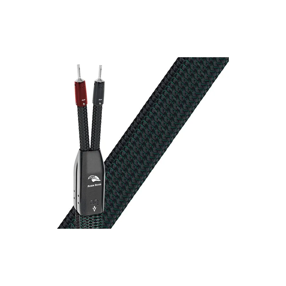 Cablu de boxe High-End Audioquest Robin Hood ZERO BiWire Single (DBS Carbon) 2m