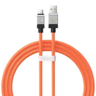 CABLU alimentare si date Baseus Crystal Shine, Fast Charging Data Cable pt. smartphone, USB la USB Type-C 100W, 1m, braided, por