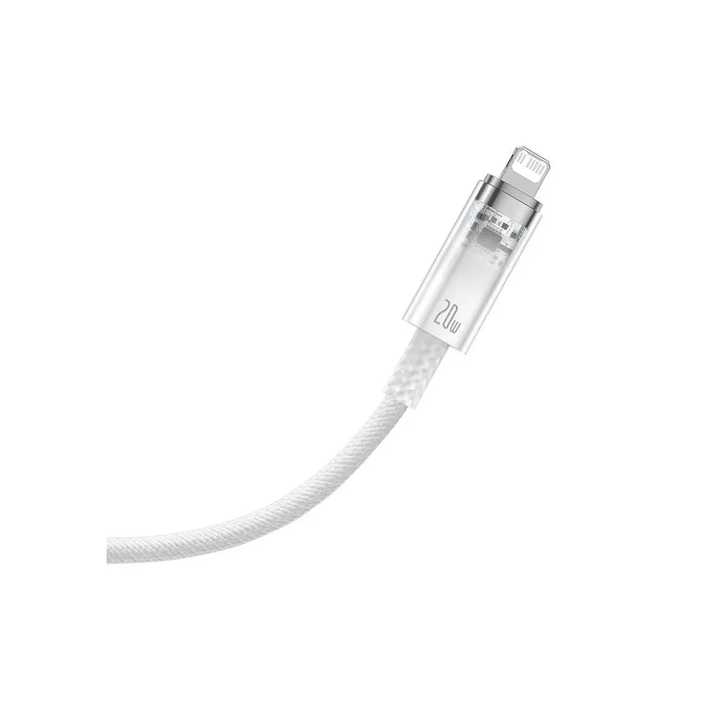 CABLU alimentare si date Baseus Explorer, Fast Charging Data Cable pt. smartphone, USB la Iphone Lightning 20W, 1m, control inte