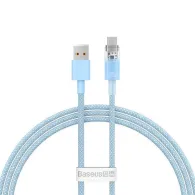 CABLU alimentare si date Baseus Explorer, Fast Charging Data Cable pt. smartphone, USB la USB Type-C 100W, senzor de temperatura