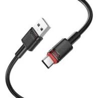 CABLU alimentare si date Borofone "BX110", Fast Charging Data Cable pt. smartphone, USB la USB Type-C, 2.4A, 1m, negru "69419911