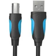 Cablu USB Vention, USB B (T) la USB A (T), 3m, 480 Mbps, PVC, negru, "VAS-A16-B300" - 6922794717602
