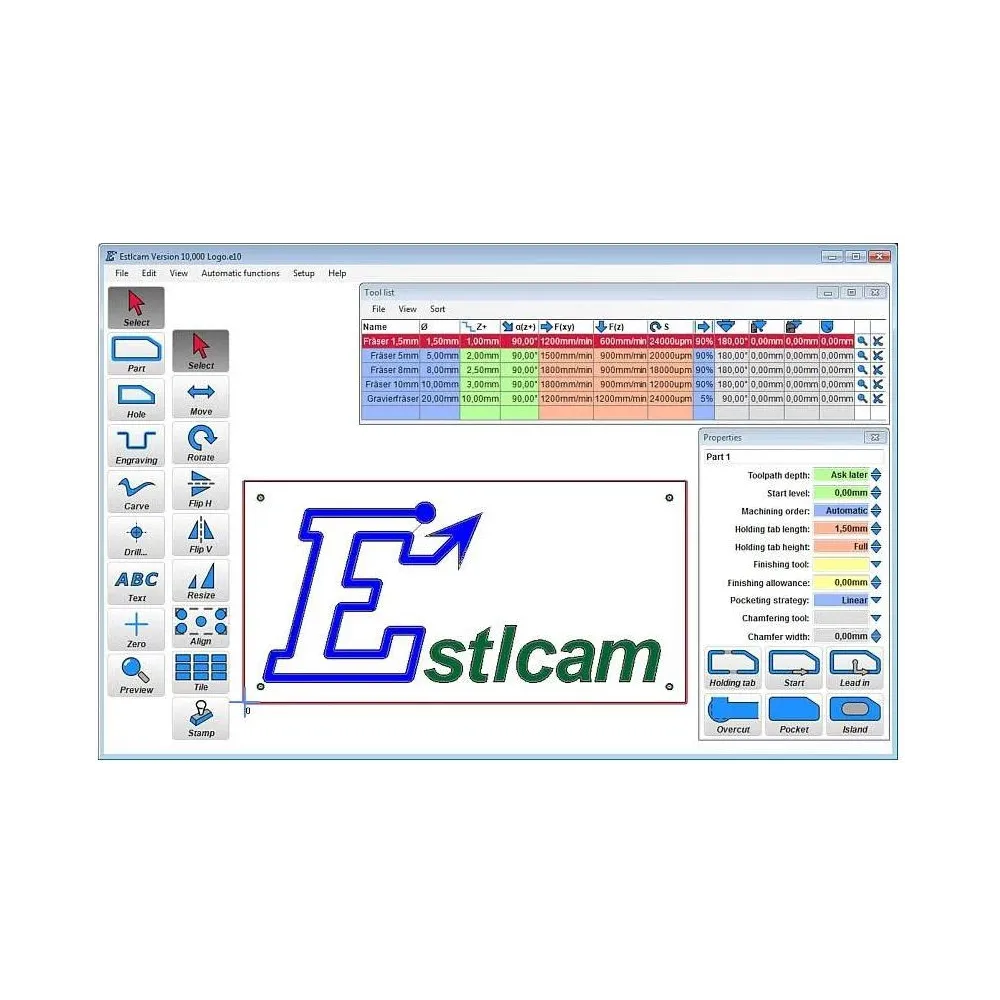 EstlCAM, licenta electronica