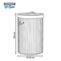 COS DE RUFE ROTUND DIN BAMBUS, 35x60 CM, 55 L
