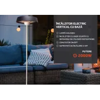 HEINNER Incalzitor electric vertical cu baza 1000W/ 2000W