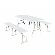 HEINNER SET MASA CU 2 BANCI PLASTIC PLIABILE