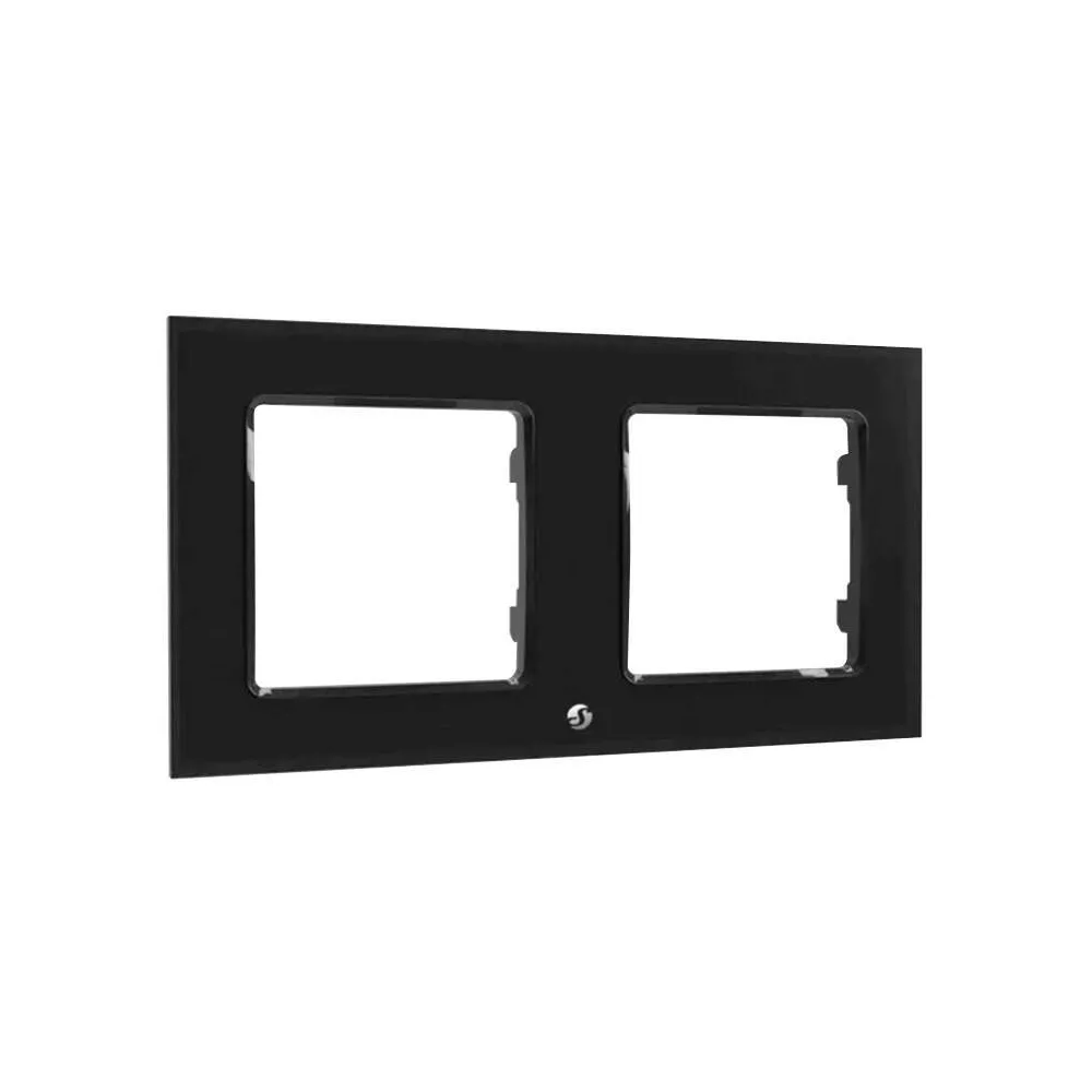 Switch cadru dublu Shelly (negru)