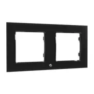 Switch cadru dublu Shelly (negru)