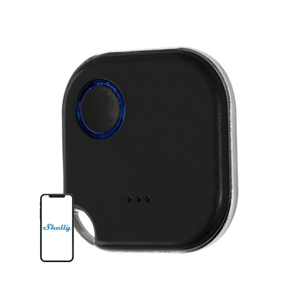 Acțiuni și scene Buton de activare Shelly Blu Button 1 Bluetooth (negru)