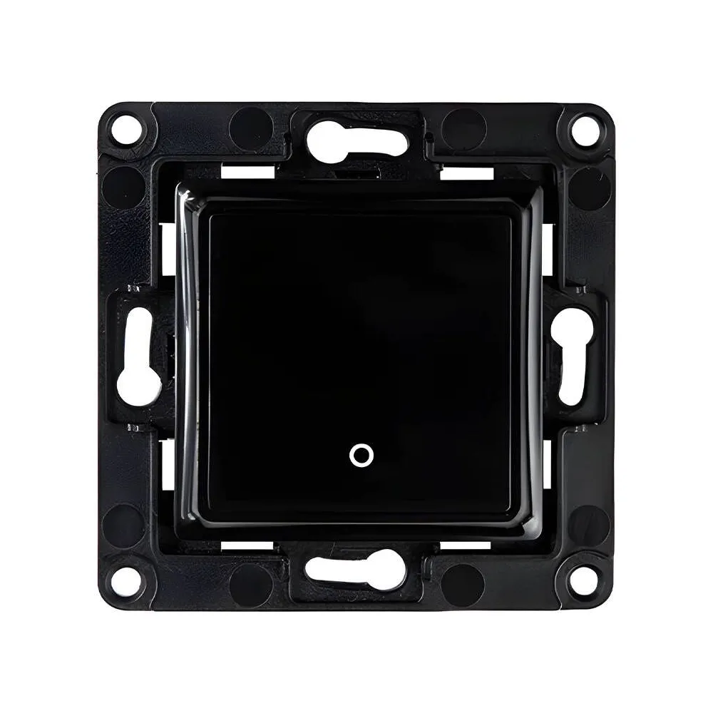 Comutator de perete Shelly 1 buton (negru)