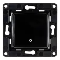 Comutator de perete Shelly 1 buton (negru)