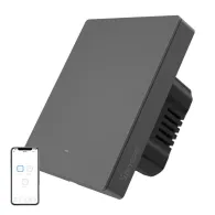 Comutator inteligent de perete WiFi SONOFF M5-1C-80 (1-canal, pentru cadru, grafit)
