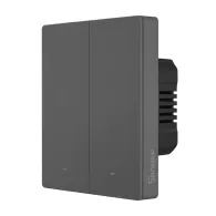 Comutator inteligent de perete WiFi SONOFF M5-2C-80 (2-canale, pentru cadru, grafit)