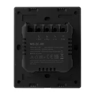 Comutator inteligent de perete WiFi SONOFF M5-2C-80 (2-canale, pentru cadru, grafit)