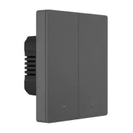 Comutator inteligent de perete WiFi SONOFF M5-2C-80 (2-canale, pentru cadru, grafit)
