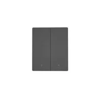 Comutator inteligent de perete WiFi SONOFF M5-2C-80 (2-canale, pentru cadru, grafit)