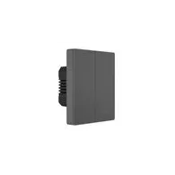 Comutator inteligent de perete WiFi SONOFF M5-2C-80 (2-canale, pentru cadru, grafit)