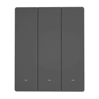 Comutator inteligent de perete WiFi SONOFF M5-3C-80 (3-canale, pentru cadru, grafit)