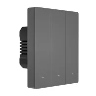 Comutator inteligent de perete WiFi SONOFF M5-3C-80 (3-canale, pentru cadru, grafit)