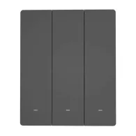 Comutator inteligent de perete WiFi SONOFF M5-3C-80 (3-canale, pentru cadru, grafit)