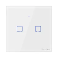 Comutator inteligent WiFi + RF 433 Sonoff T1 EU TX (2 canale)