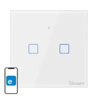 Comutator inteligent WiFi + RF 433 Sonoff T1 EU TX (2 canale)