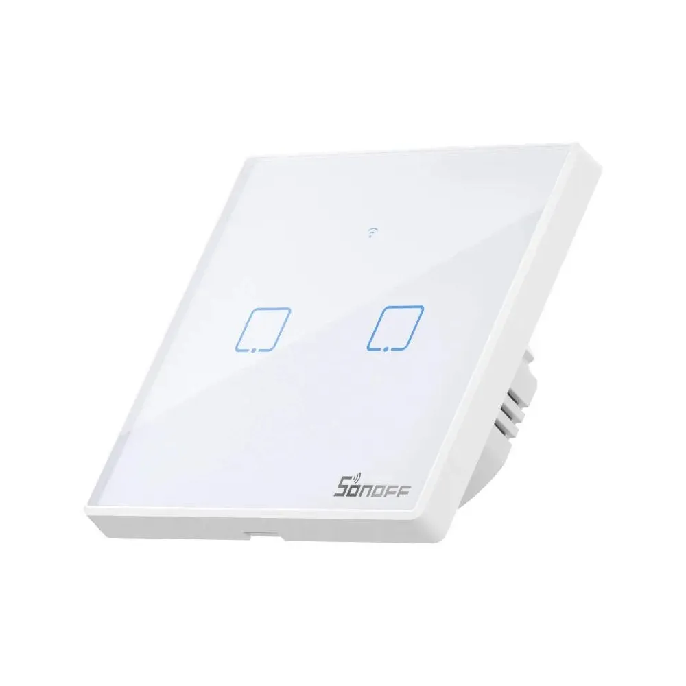 Comutator inteligent WiFi + RF 433 Sonoff T2 EU TX (2 canale) actualizat