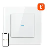 Comutator tactil WiFi Avatto N-TS10-W1 Single TUYA (alb)